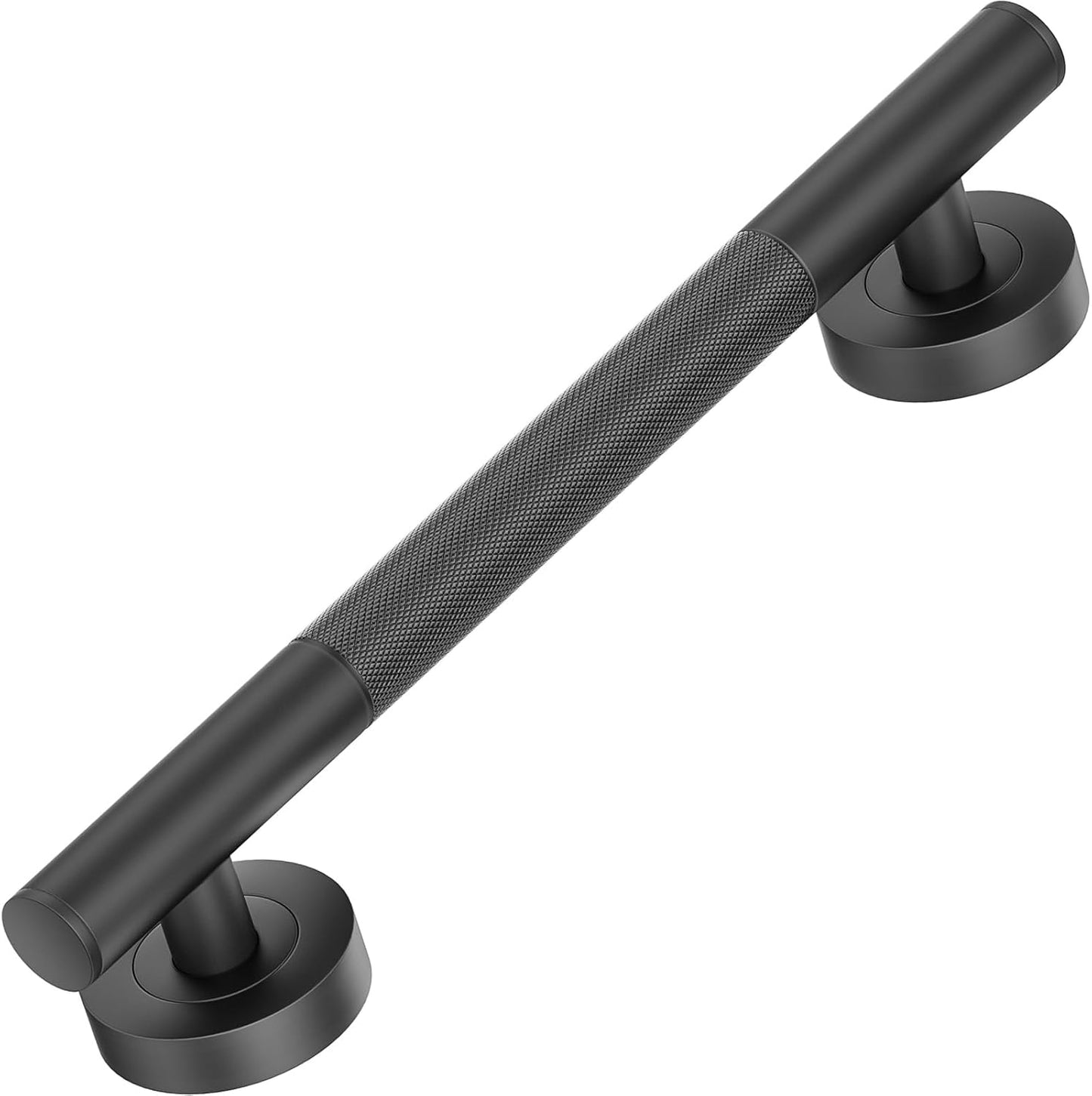 Juego barras agarre ducha negro mate 12pulg