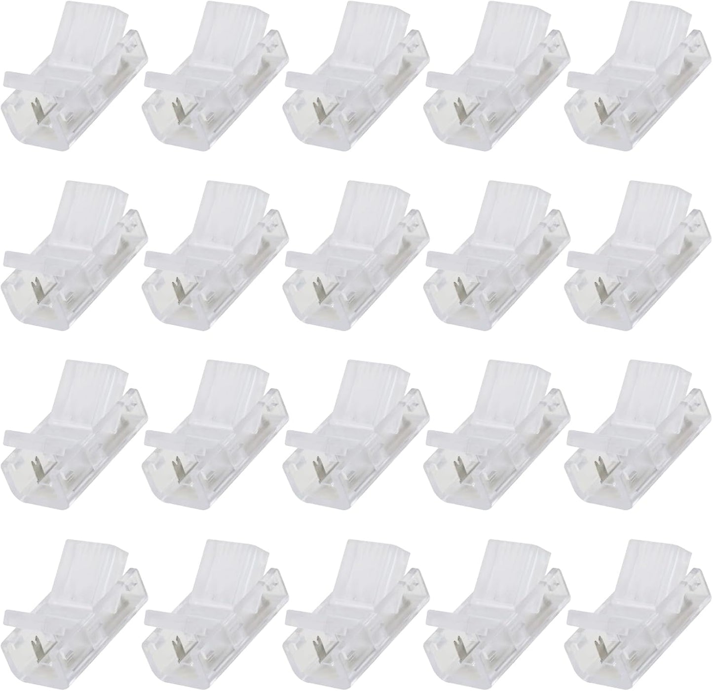 Pack 20 conectores tira LED 2 pines 0.315pulg adaptador poli