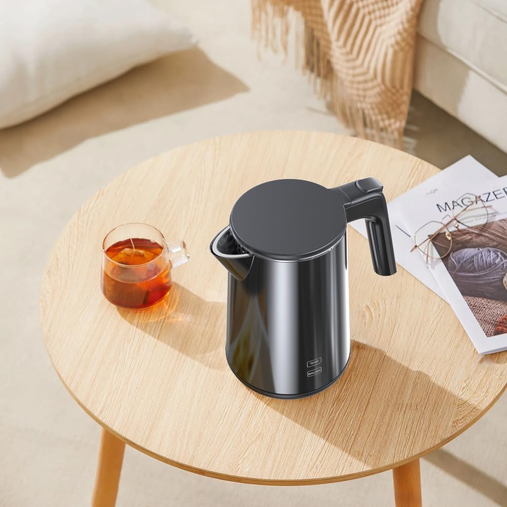 Hervidor eléctrico acero inox 304 1L 1200W control temperatura té