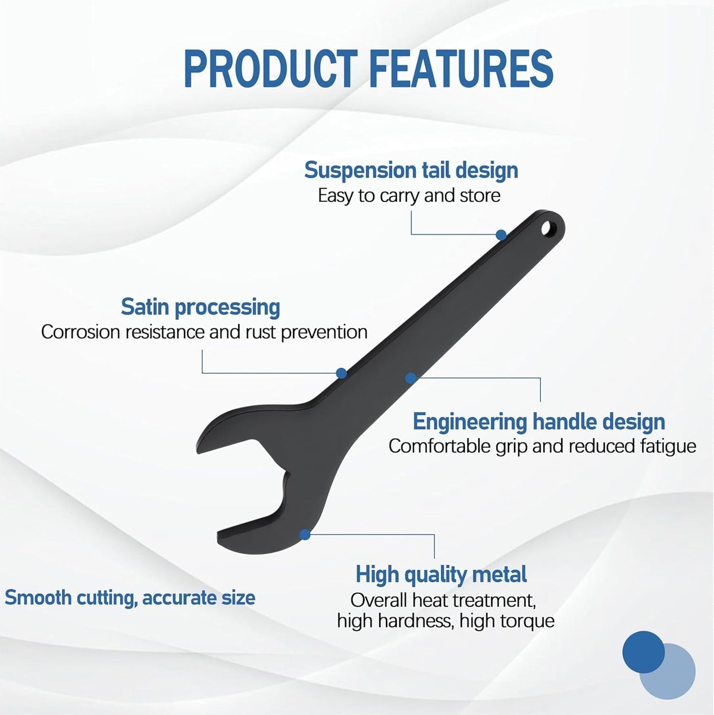 Llave forjada 1.417pulg 30° reparación auto