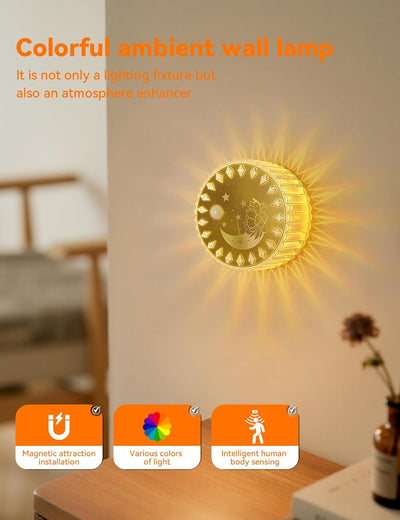 2 Luces Escalera Sensor Movimiento Recargable Inalámbrica