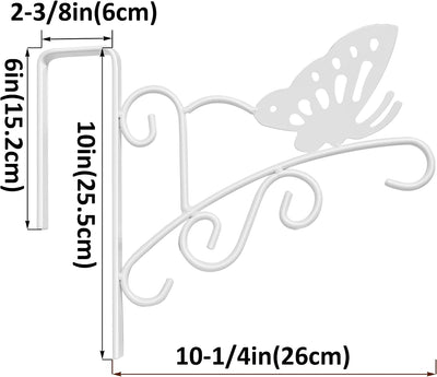 Soportes colgantes para valla luces pájaros sin perforar pack 2
