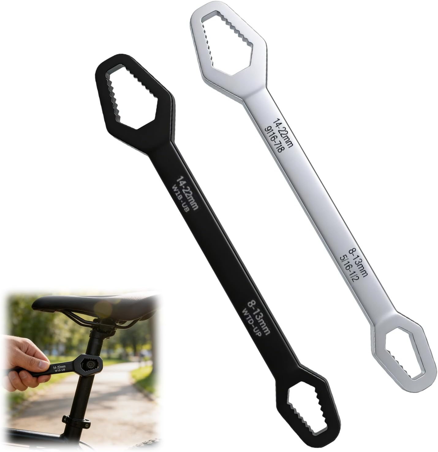 Llave universal autoajustable doble cabezal 8-0.866pulg