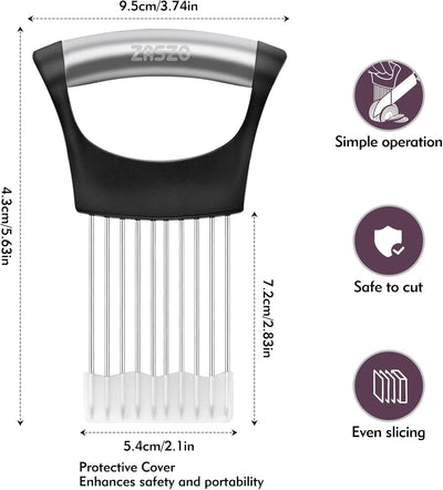 Soporte rebanador cebolla acero inox picador verduras