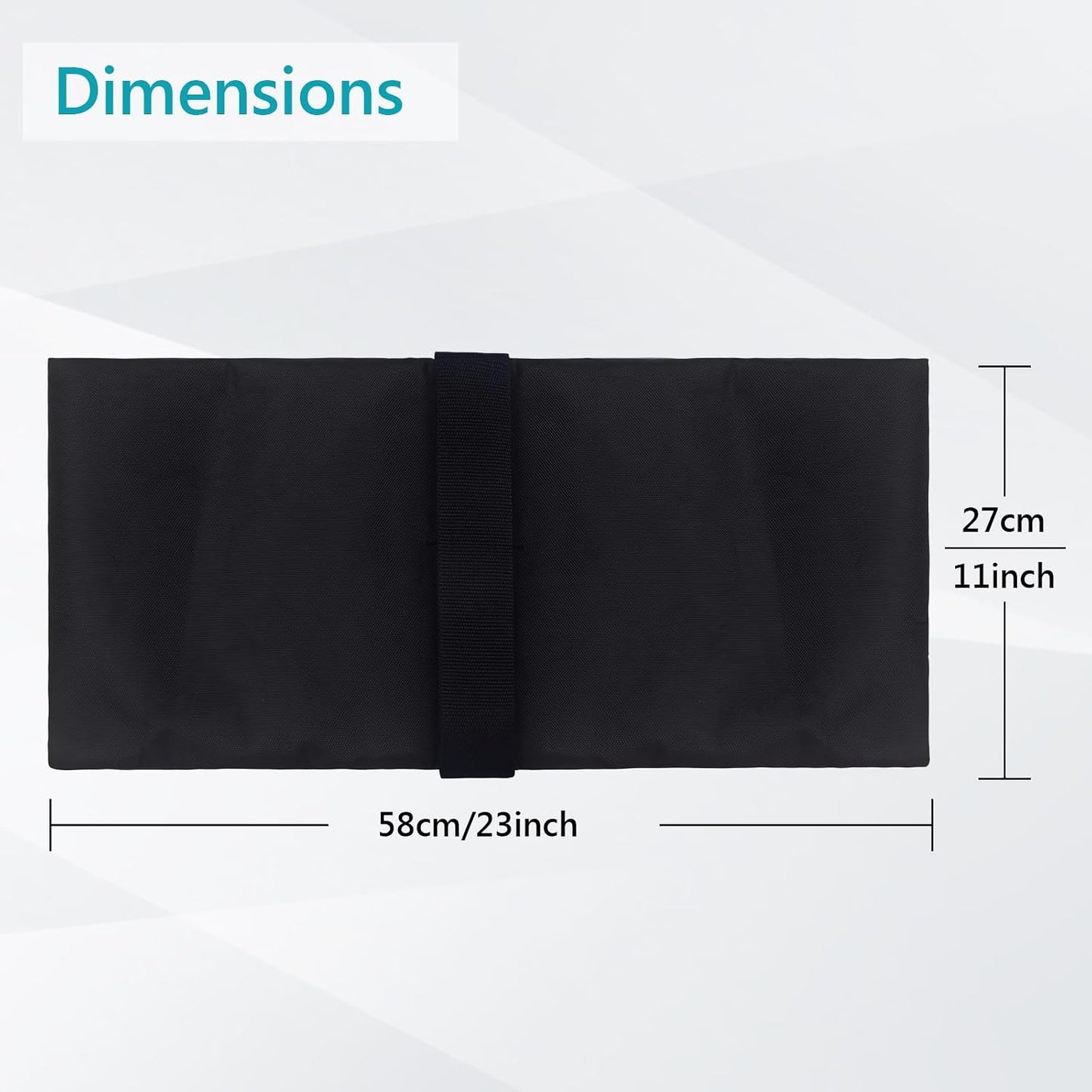 Bolsa peso negro para trípode silla camping 8 pzas