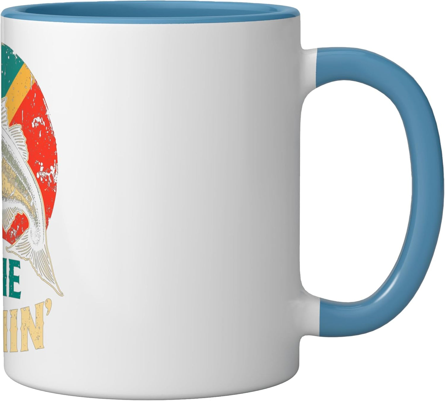 Taza Cerámica Pesca Blue/White para Padre Pescador