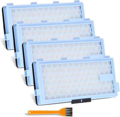 Filtro HEPA repuesto Miele Compact C1-C3 S8340-S8000 4uds azul