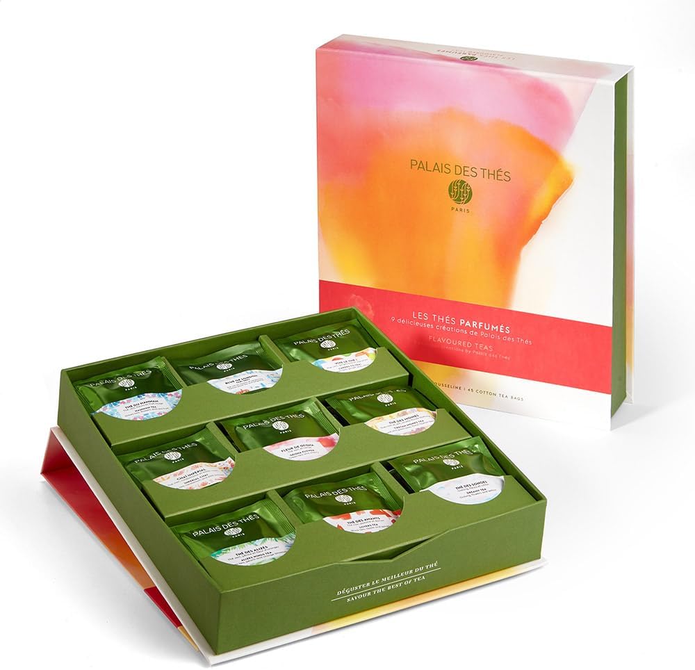 Caja regalo té saborizado 45 bolsas surtidas