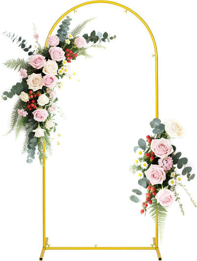 Soporte arco dorado para bodas y fiestas 7.2ft