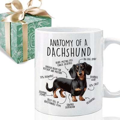 Taza café perro salchicha regalo para amantes
