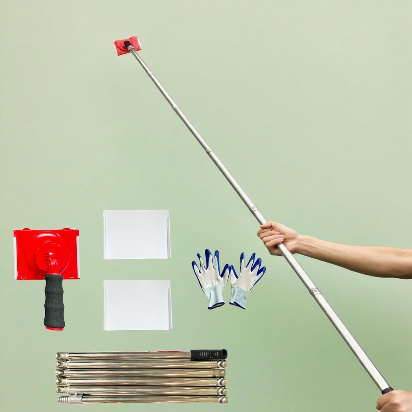 Herramienta bordeadora poste ajustable 35-93pulg