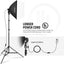 Caja luz 16x16pulg enchufe E26 difusor blanco estudio