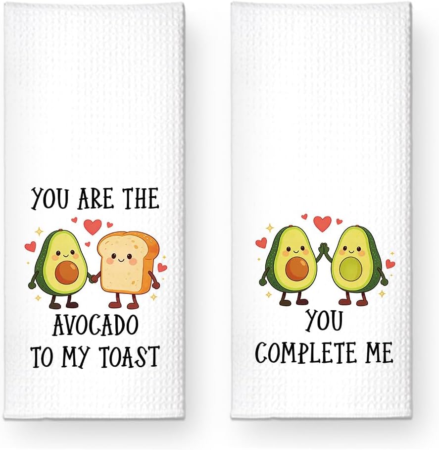 Juego de 2 toallas de cocina You're The Avocado con diseño de aguacate