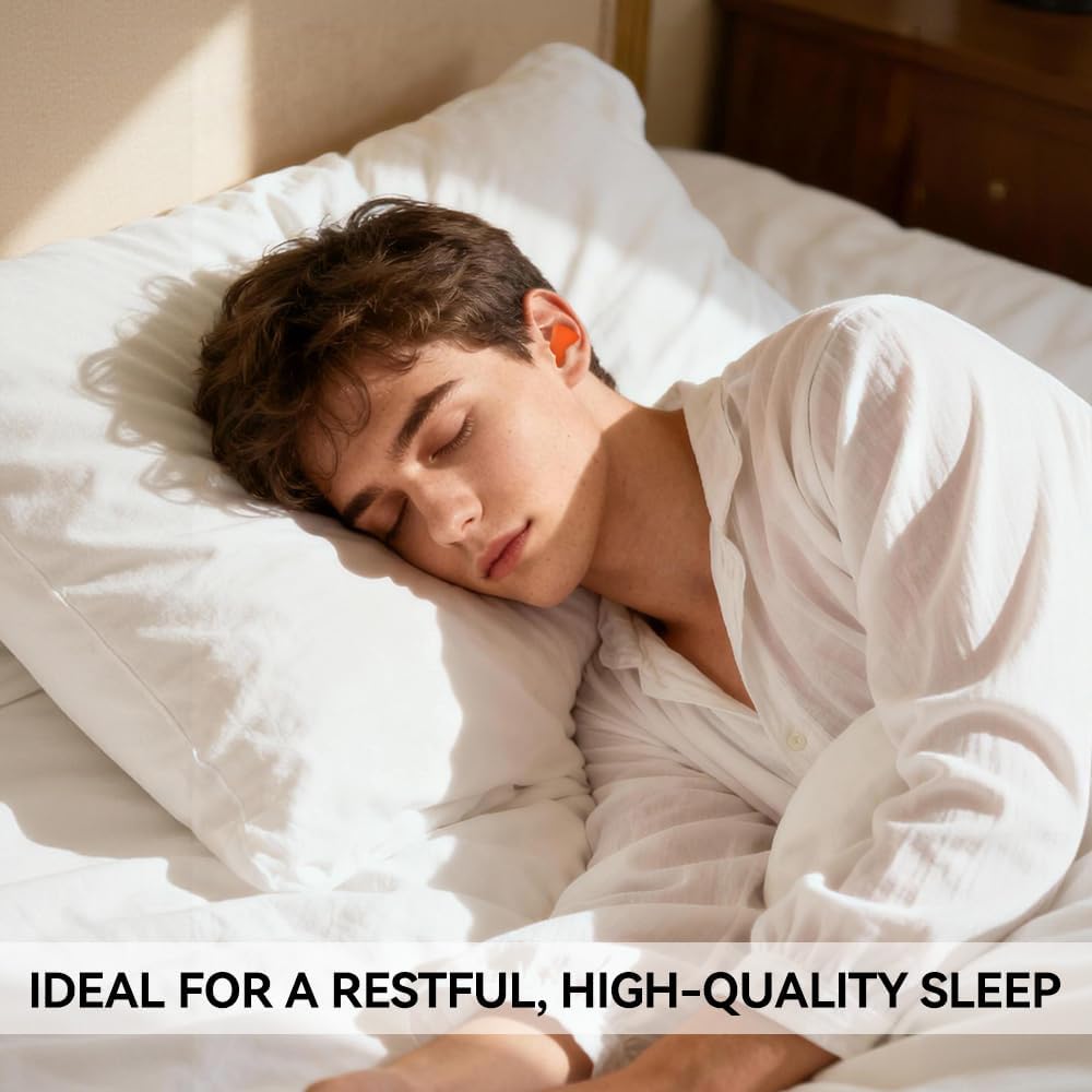 10 Pzas Tapones para Dormir Espuma Suave Antisonor