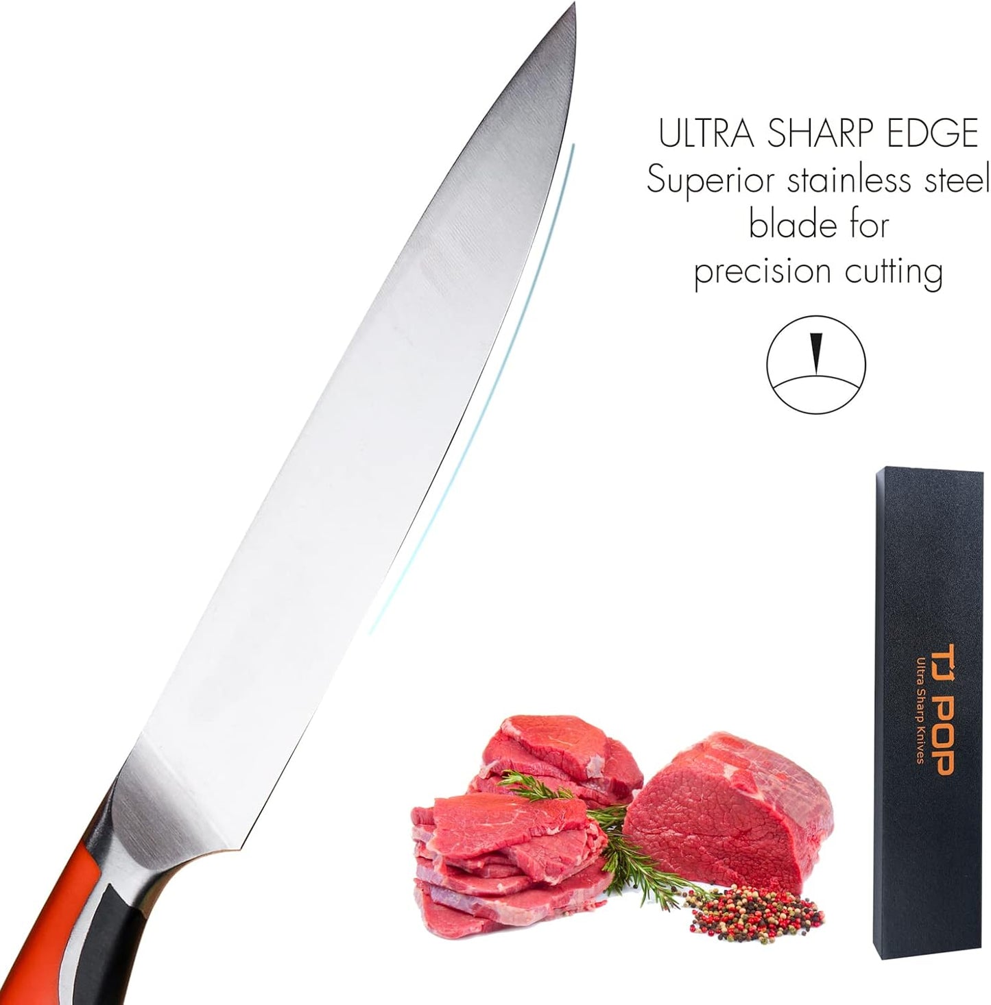 Set 4 Tablas Cortar Acacia con Cuchillo Inox