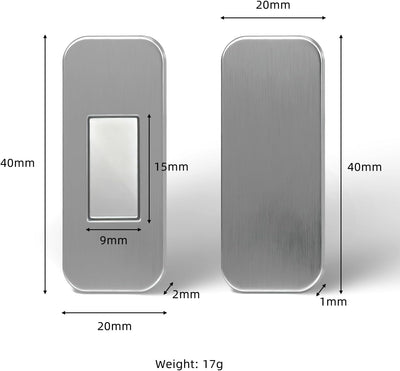 10 Cierres Magnéticos Acero Inox Autoadhesivos Para Puertas Cajones
