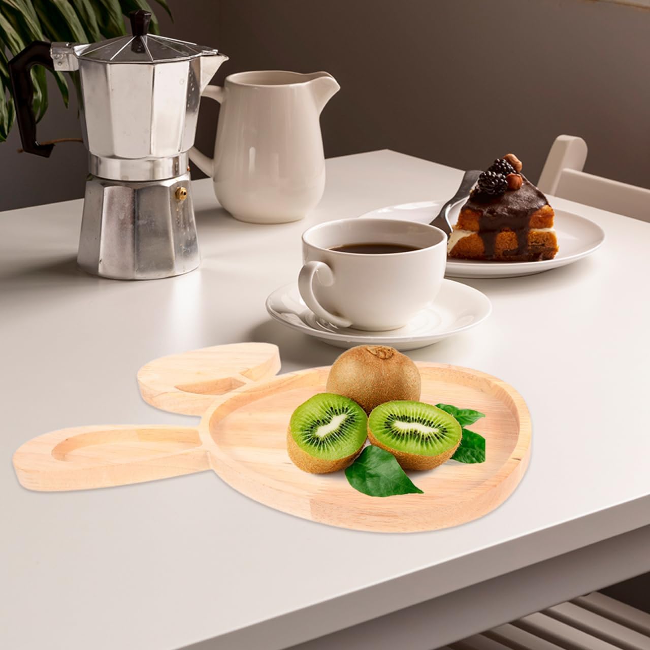 Platos madera para servir conejitos Pascua y fiestas