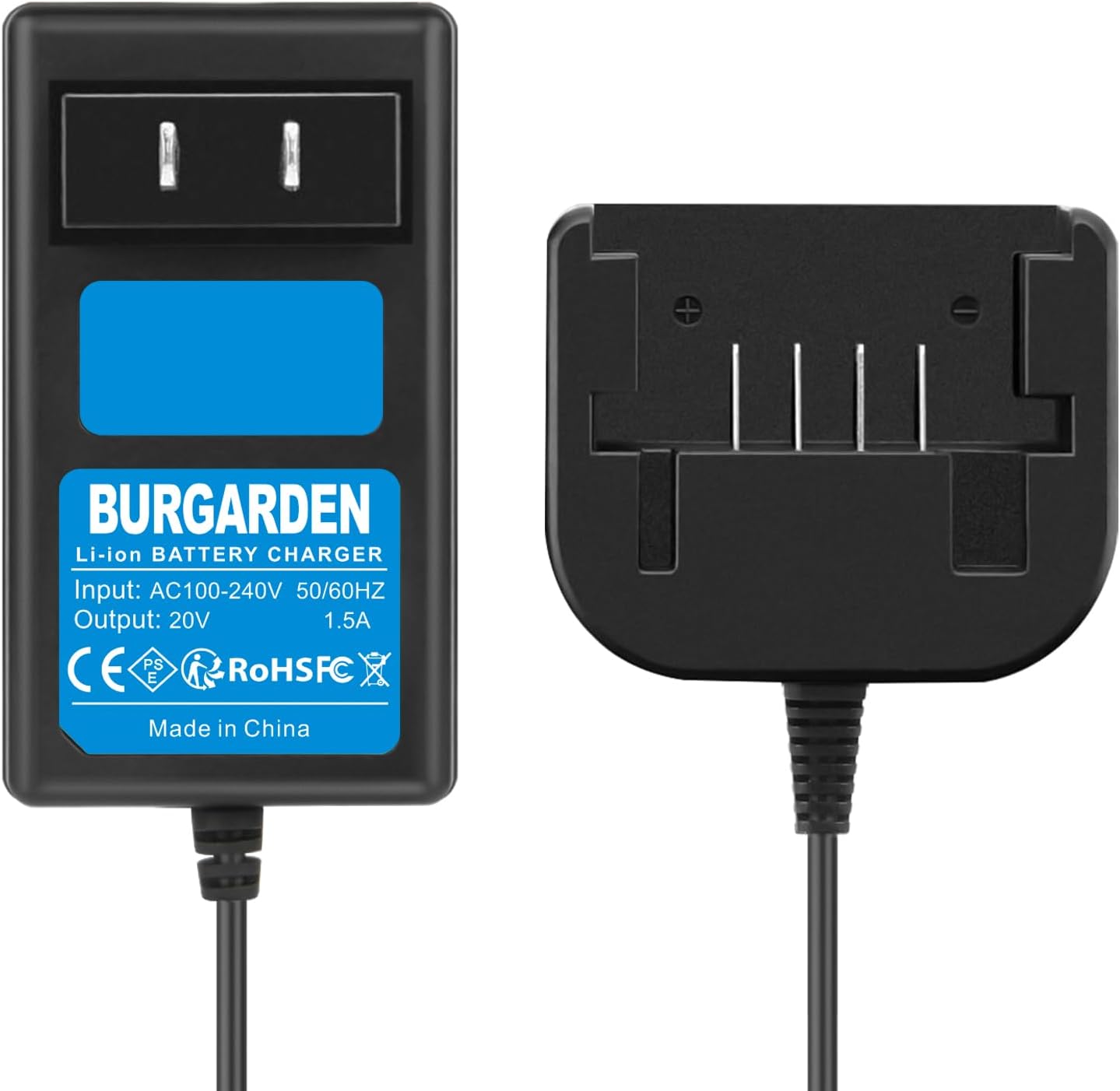Cargador litio 20V comp batería Black & Decker Porter-Cable