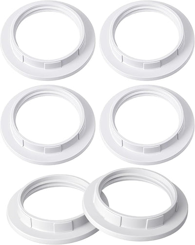 6 Anillos Adaptador Luz Blanca E26 E27 1.5pulg ID