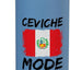 Botella agua acero inox aislada ceviche peruano