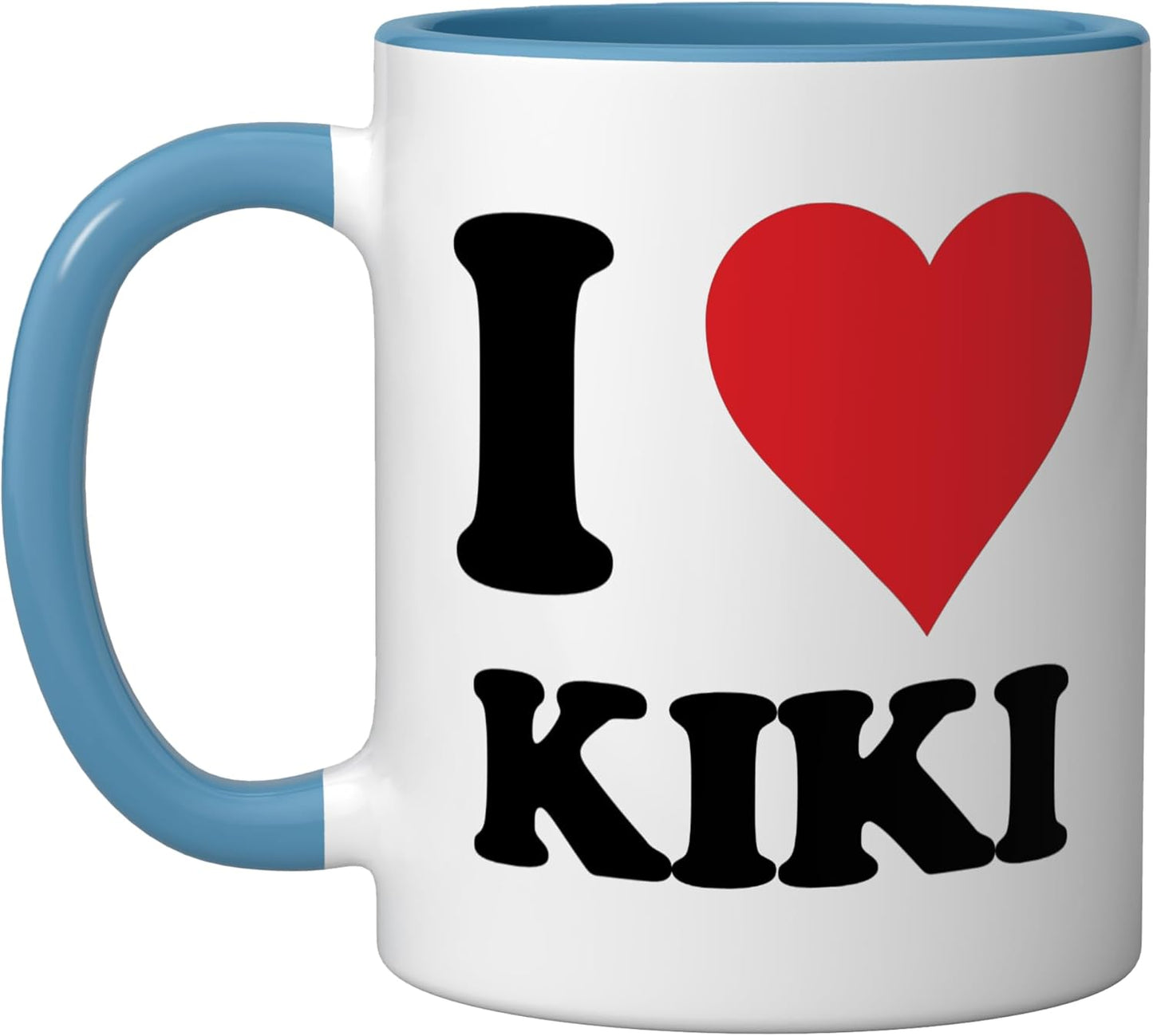 Taza Cerámica Personalizada I Love Blue/White