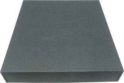 Caja almacenamiento archivo frente abatible sin ácidos metal gris