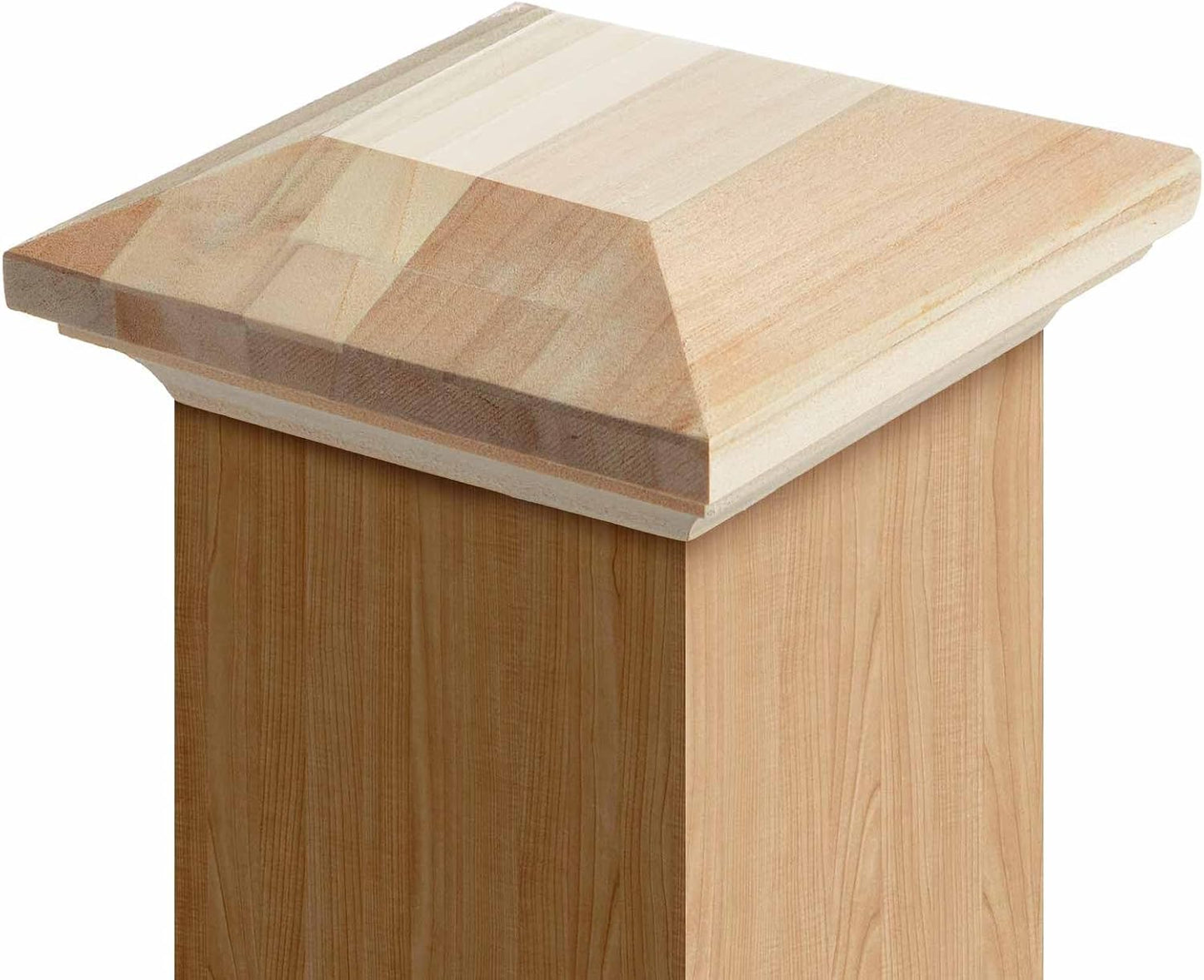 Tapa plana para poste madera álamo valla cubiertas buzón 3x3pulg