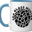 Taza Cerámica Colección Vidrio Mar Azul/Blanco