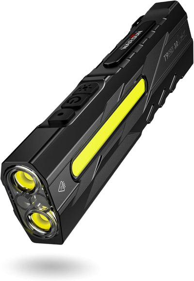 Linterna EDC recargable LED 1500 lm con base magnética