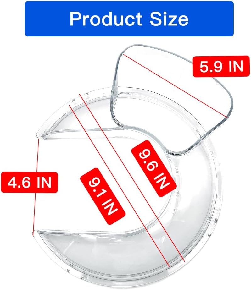 Escudo vertido para cuenco 6-8qt acero inox