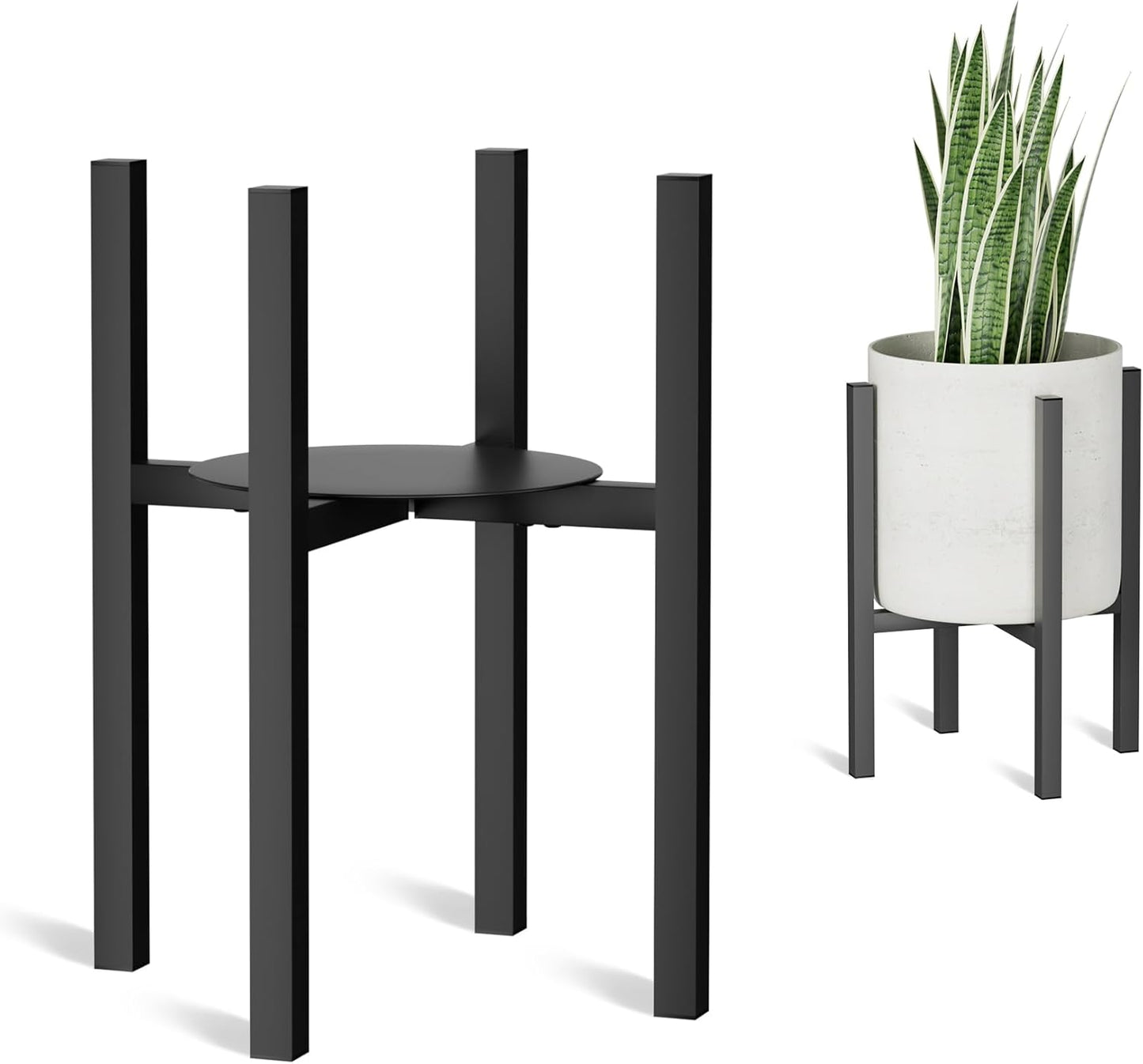 Soporte metal ajustable para macetas 8-12pulg moderno