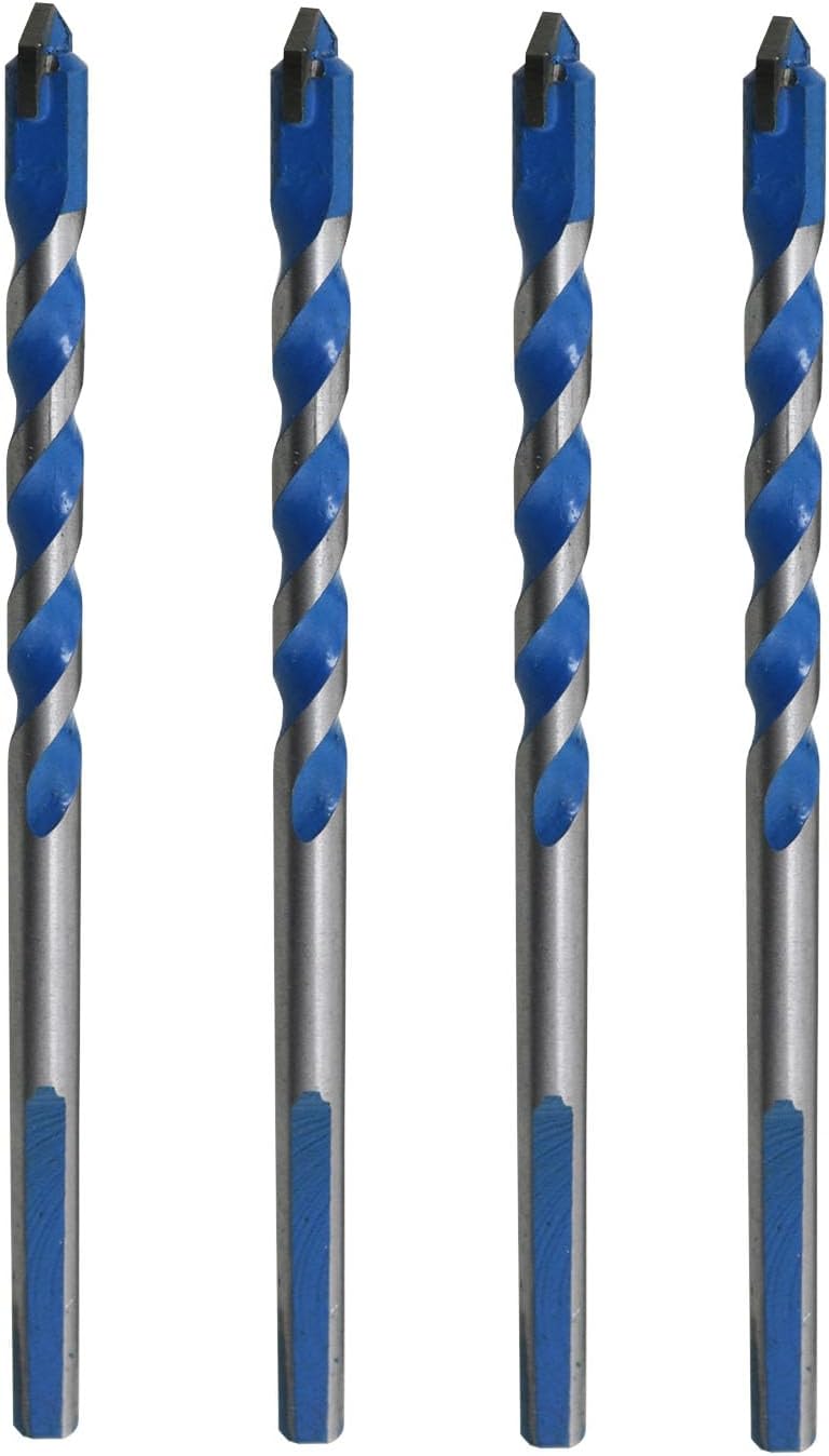 Set 4 Brocas Carburo para Concreto Vidrio Madera