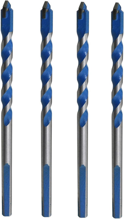 Set 4 Brocas Carburo para Concreto Vidrio Madera