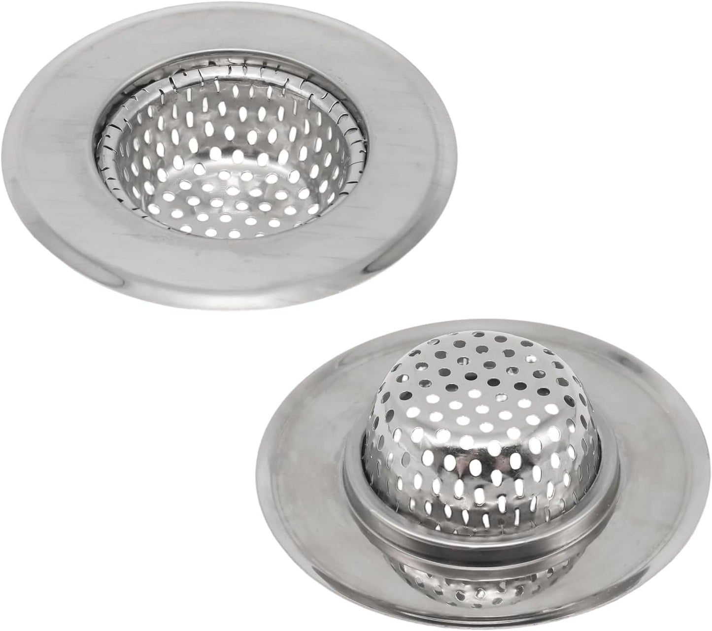 Pack 2 Coladores Drenaje Bañera Acero Inox 2.83pulg