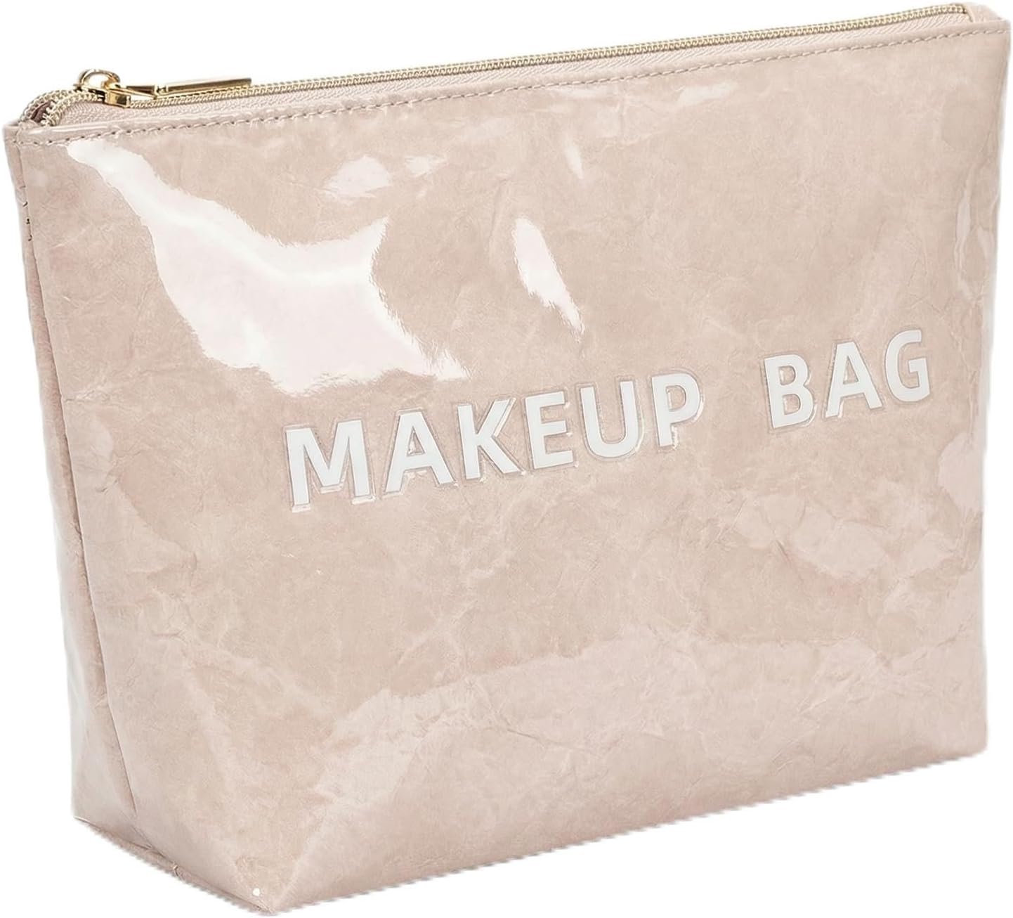 Bolsa maquillaje transparente con cremallera para mujer