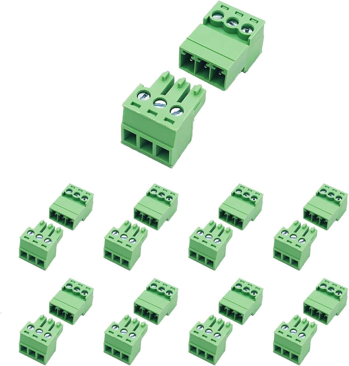 Conector terminal 3 pin Phoenix tipo 3.81mm 10 set
