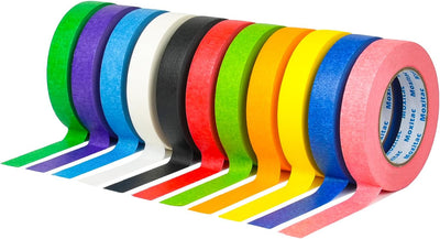 Cinta adhesiva colores arcoíris manualidades arte