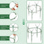 Pack 12 estacas soporte plantas 3 niveles apilables