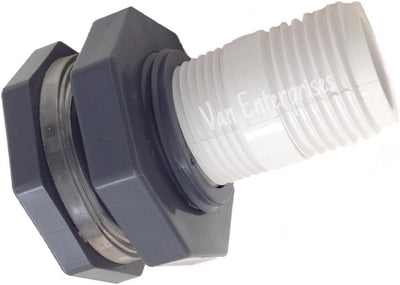 Adaptador mamparo 3/4 con kit manguera jardín para barriles lluvia