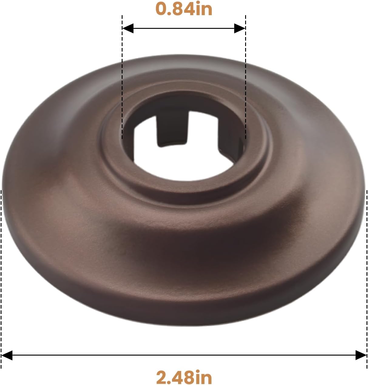 Brida repuesto brazo ducha universal comp Moen bronce
