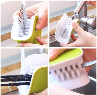 Set 2 Cepillos Limpiar Cuchillos Antiderrap