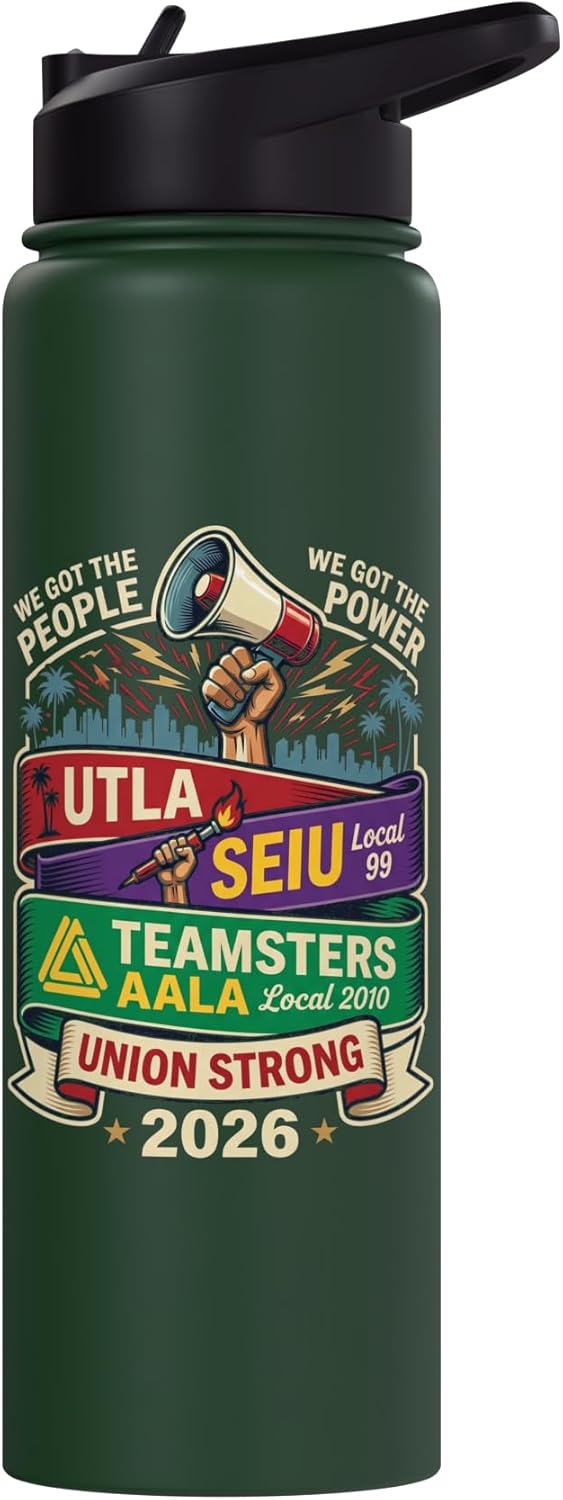 Botella agua acero inox aislada Union Strong