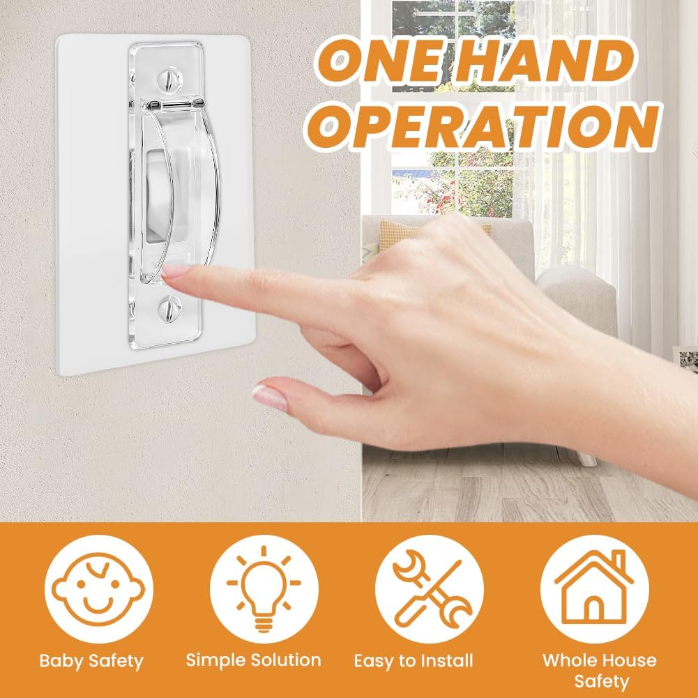 4 Fundas Protectoras Interruptor Luz Basculante