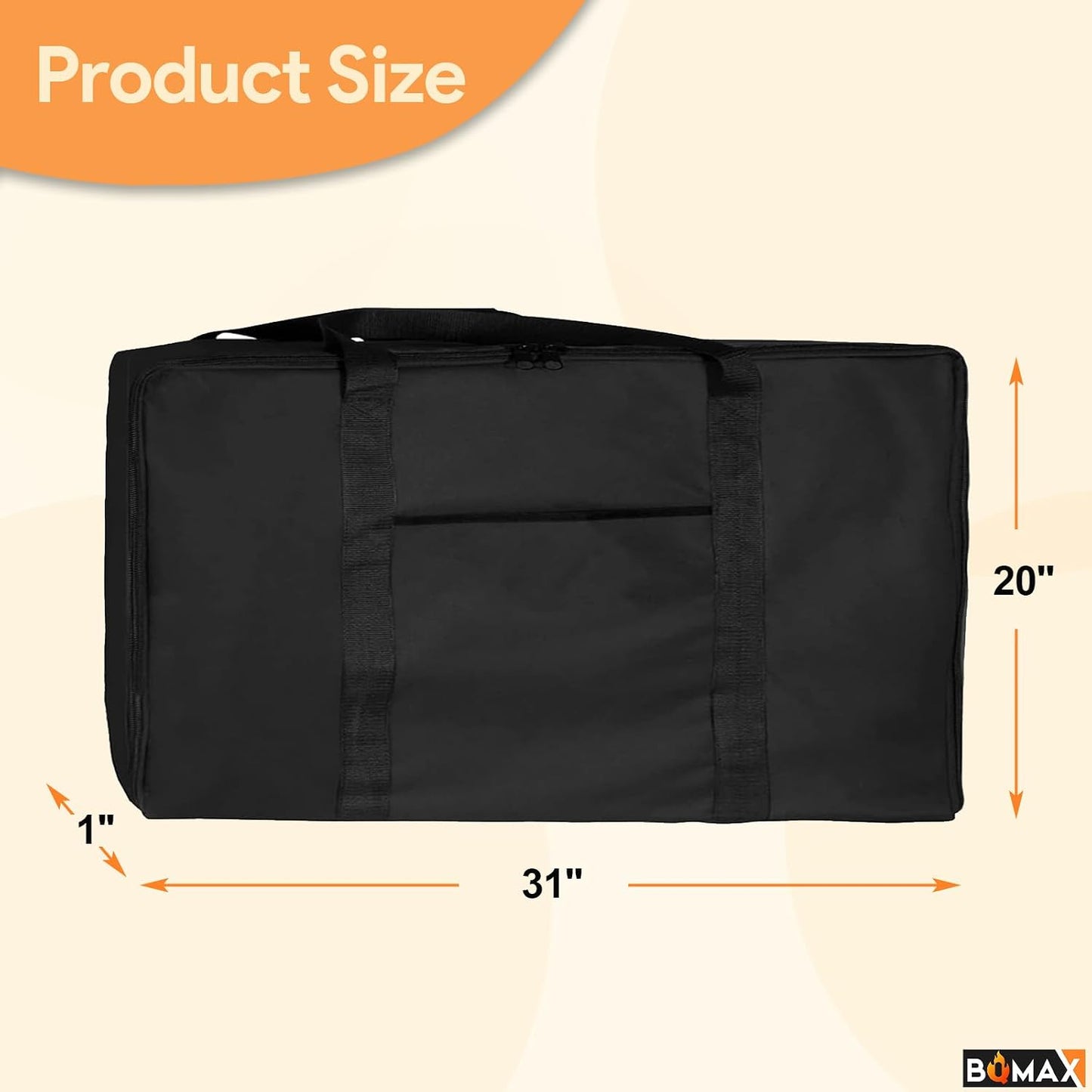 Bolsa transporte parrilla chef 16x24pulg poliéster 600D resistente