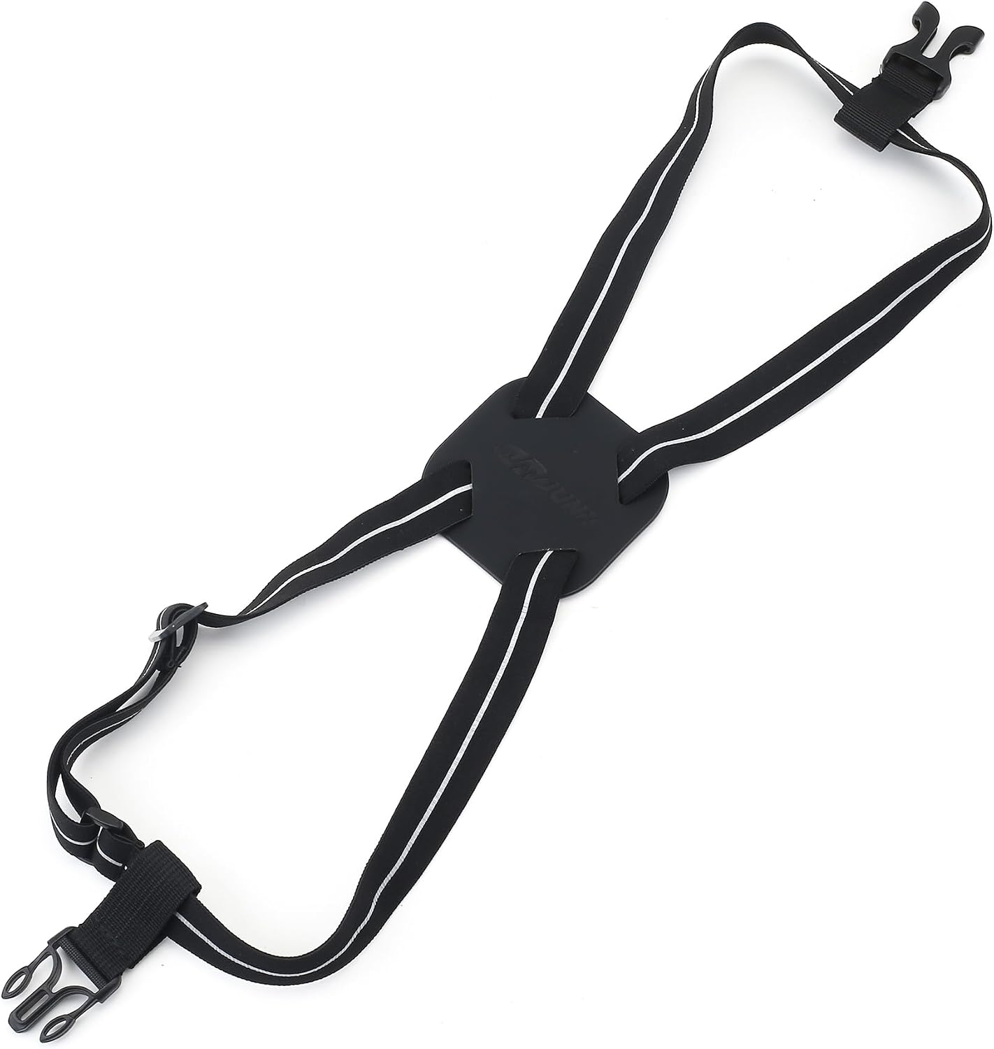 Correas elásticas para maleta con reflectante negro