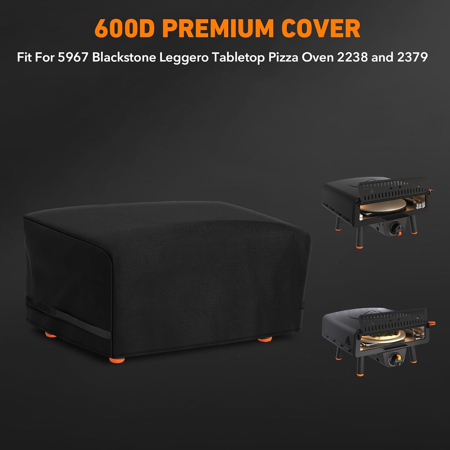 Cubierta horno pizza poliéster 600D impermeable comp Blackstone
