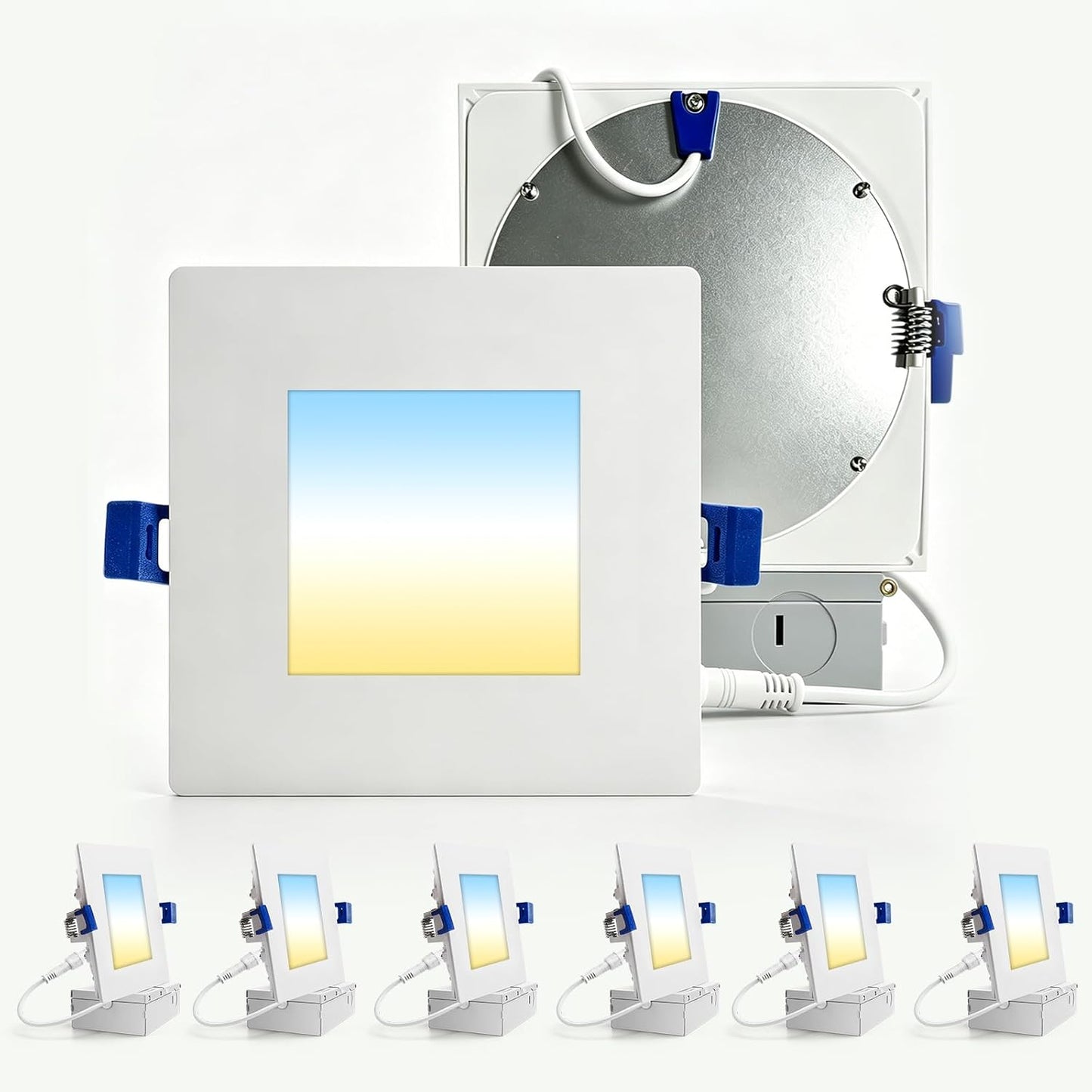 6 Luces LED empotrables 4pulg 3000-5000K