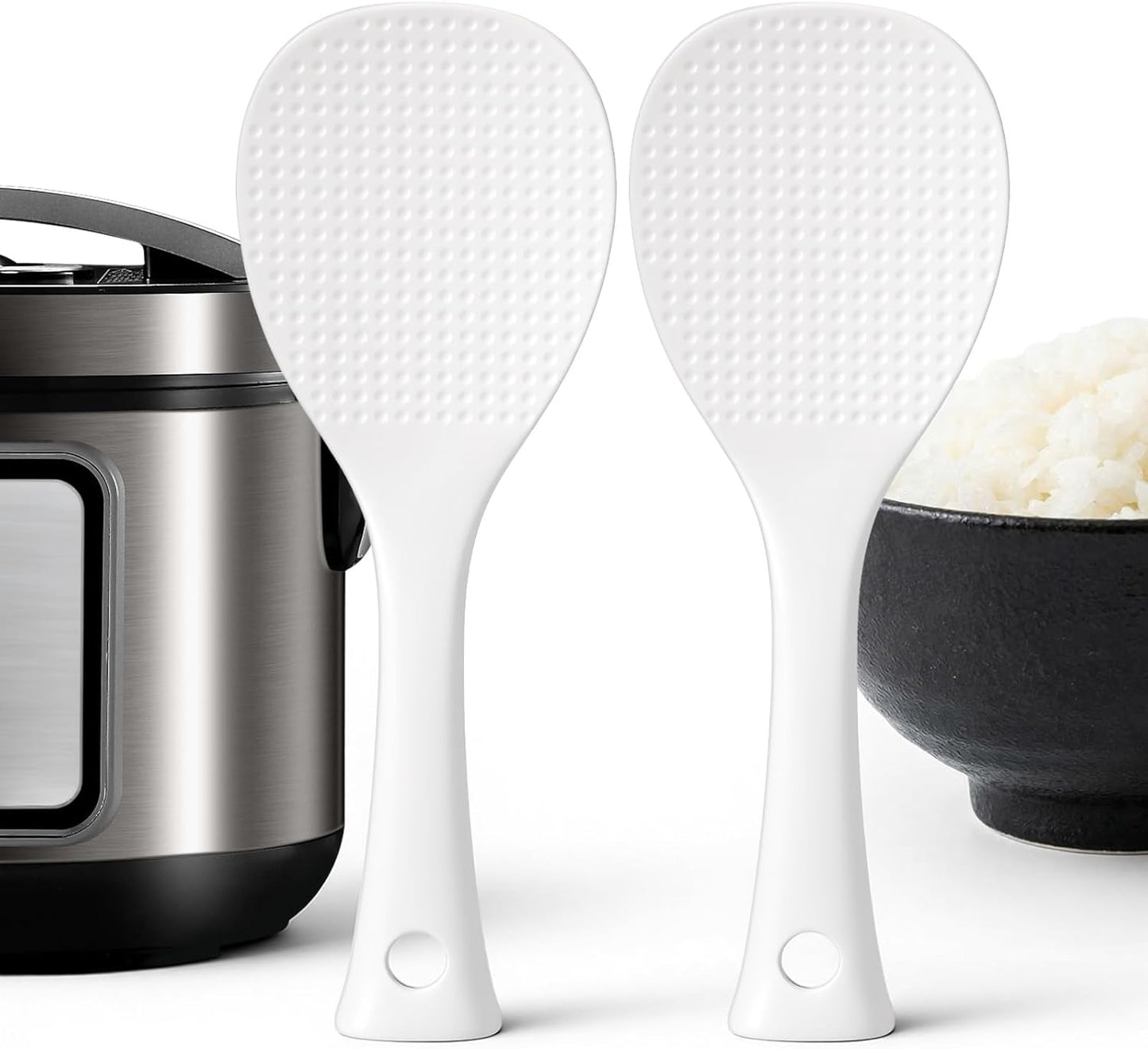 2 palas de arroz de plástico antiadherente para cocinar patatas