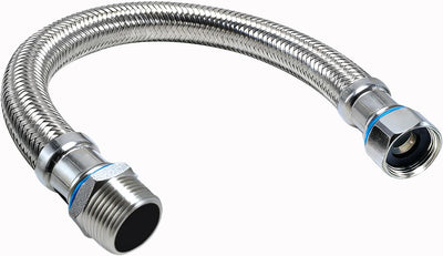 Conector calentador agua flexible 24pulg FIP x MIP