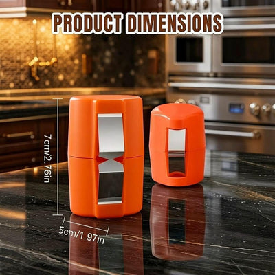 Herramienta para galletas de huevo abridor y separador de huevos crudos naranja